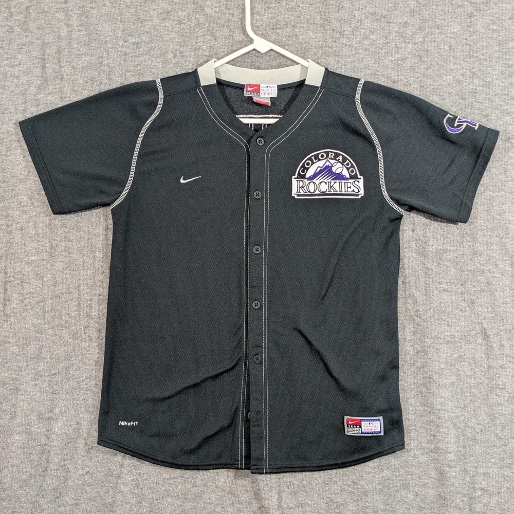 Nike Team Colorado Rockies‎ Matt Holliday #5 Black Baseball Jersey Womens Size L